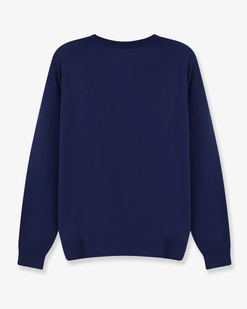 ASPESI Women's Sweater Cotton-Silk-Linen Blue Navy