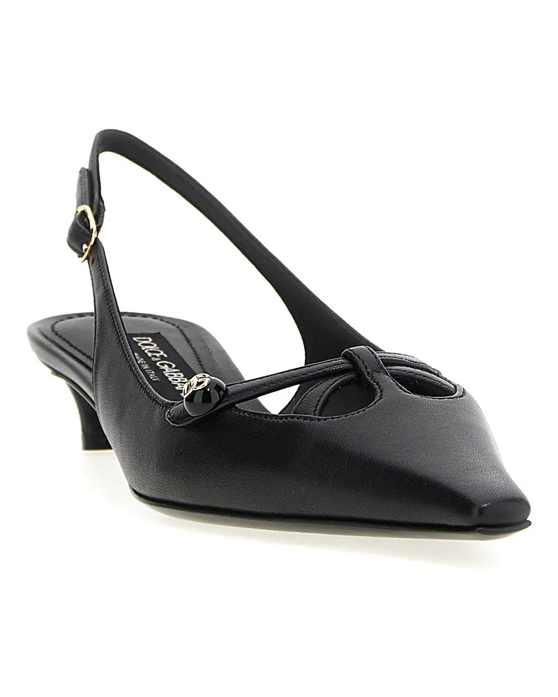 Dolce & Gabbana Slingback Heel — Black Black
