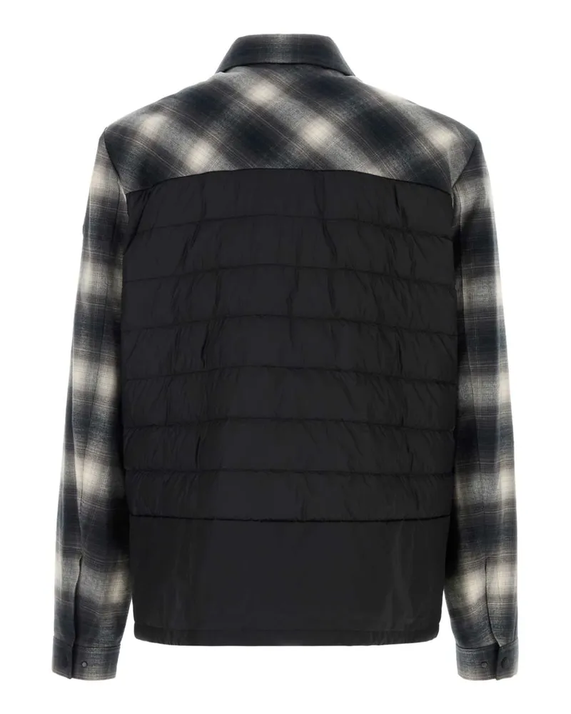 Moncler Men's Multicolor Cotton And Nylon Cornisello Down Jacket F90 Giubbini Gray