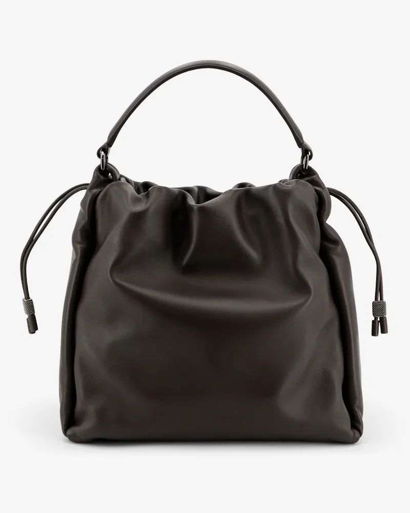 Brunello Cucinelli Women's Shoulder Bag Mellow Leather Brown Brown