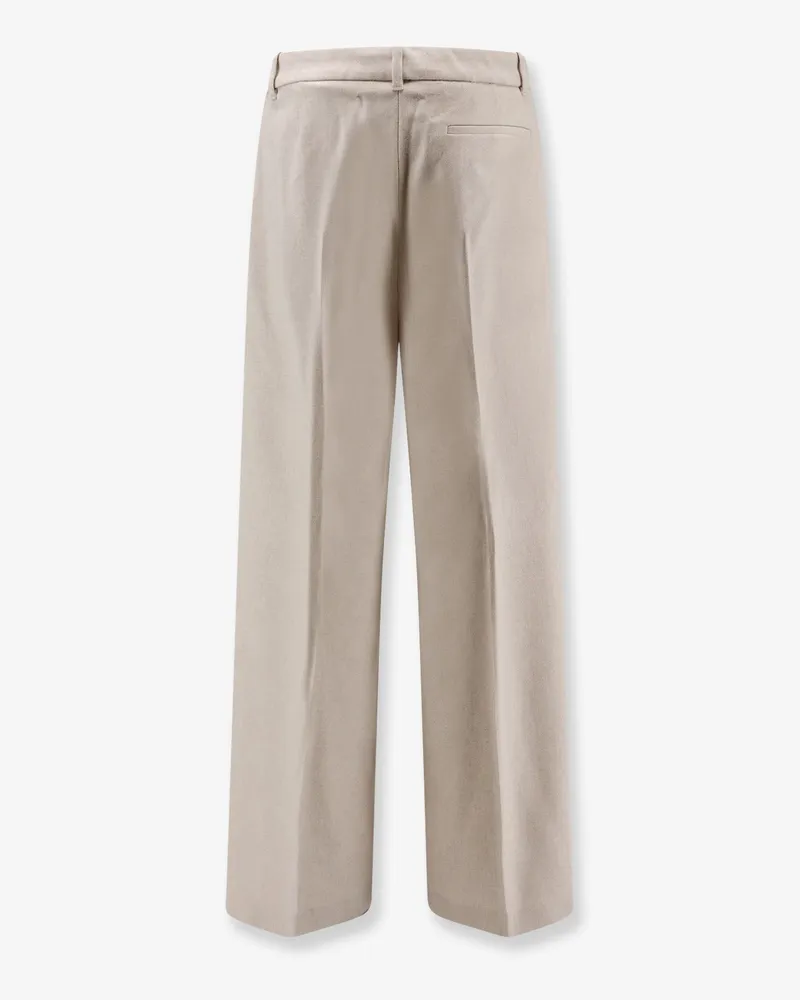 HUGO BOSS Women's Trousers Tiana Recycled Wool-Blend Beige Beige