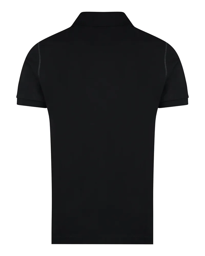Dolce & Gabbana Cotton-Piqué Polo Shirt — Black Black