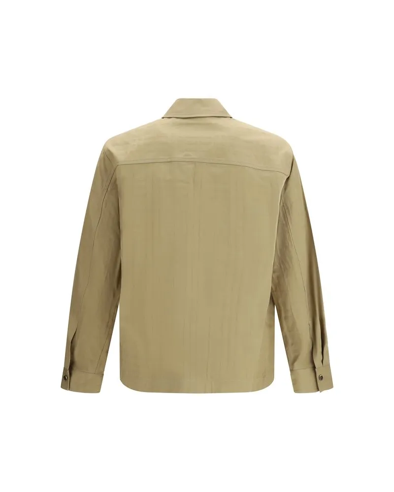 Burberry Men Beige Cotton Coat Clothing Beige