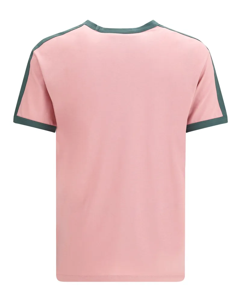 Valentino Garavani Logo-Embroidered Cotton T-Shirt — Pink Pink