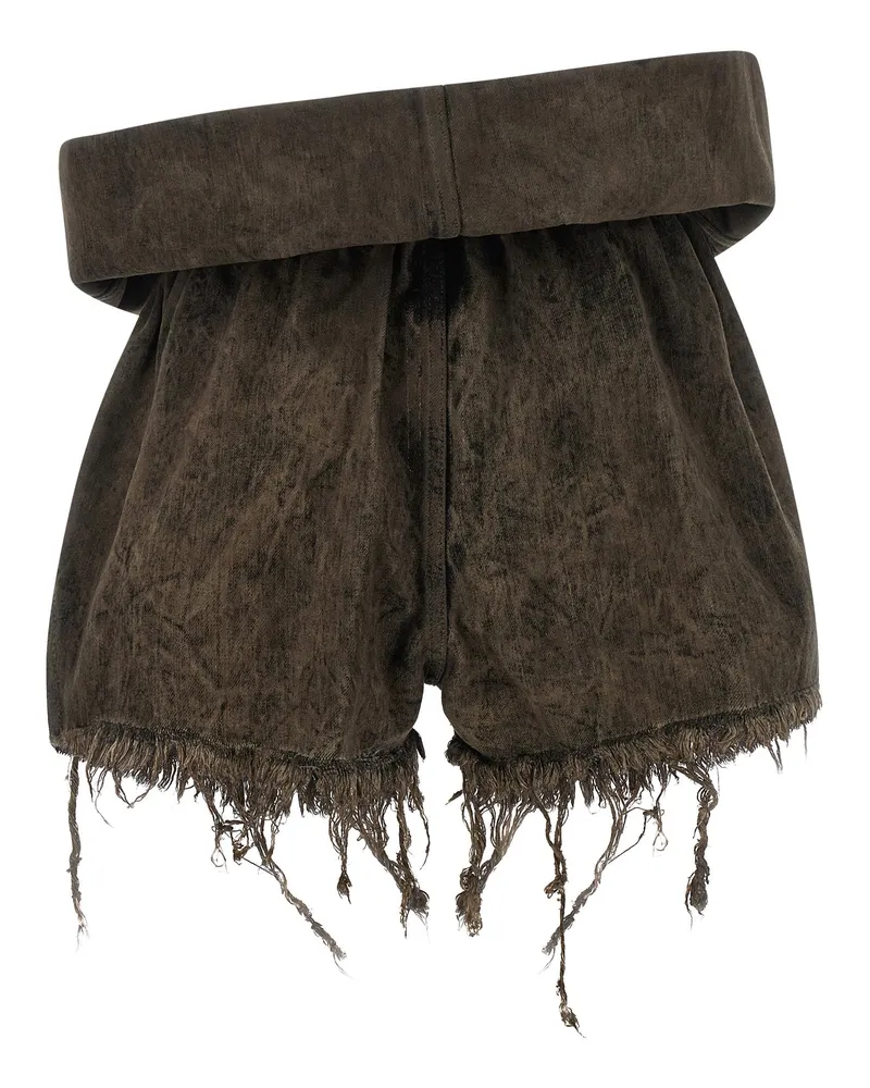 Rick Owens Crater Shorts — Grey Grey