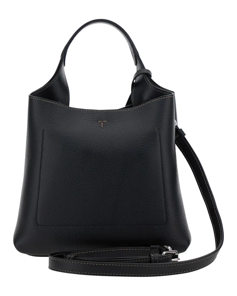 TOD'S Women's Handbag Apa Shop Monsp.trac Pel T Pend Mini Black Leather Handbags Hand Bags Black