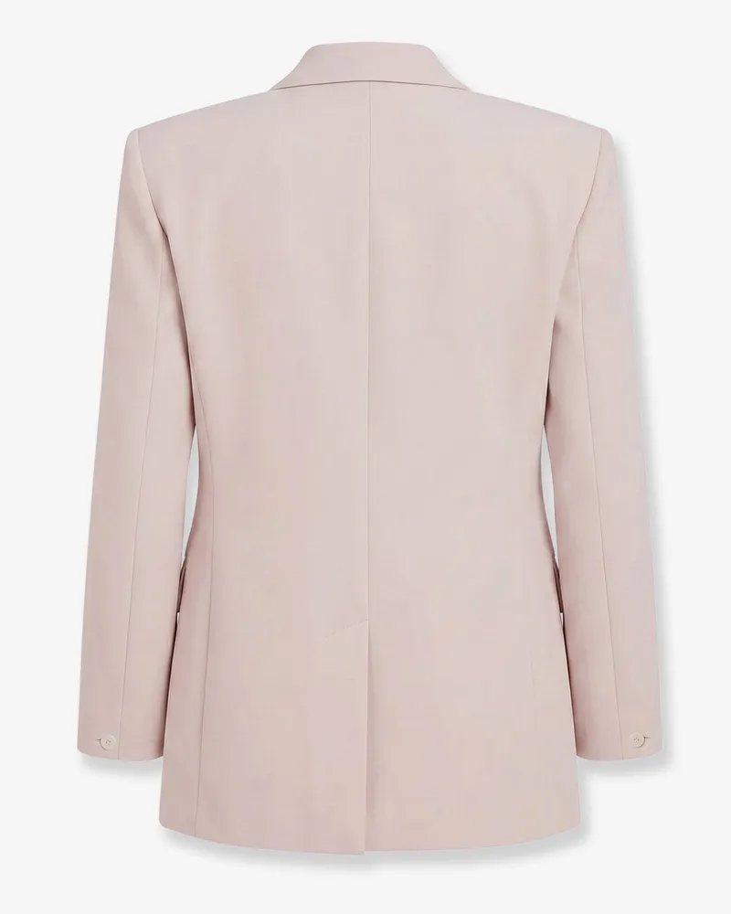 FRANKIE Shop Women Blazer Monterey Structured Pink Wool Blend Blazers Jacket Pink