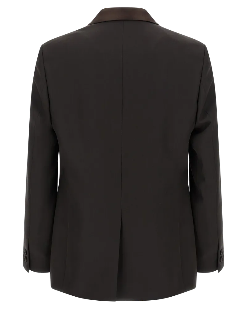Fendi Men's Brown Polyester Blazer Clothing Brown