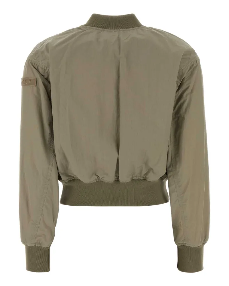 TATRAS Women's Sage Green Nylon Ottamota Bomber Jacket Beige Exterior: Giubbini Green