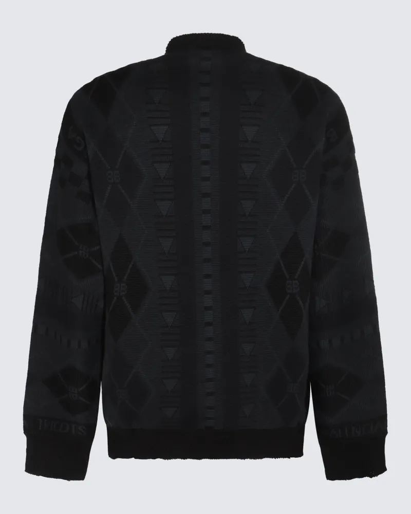 Balenciaga Men's Sweaters Dark Grey _co Pa Black