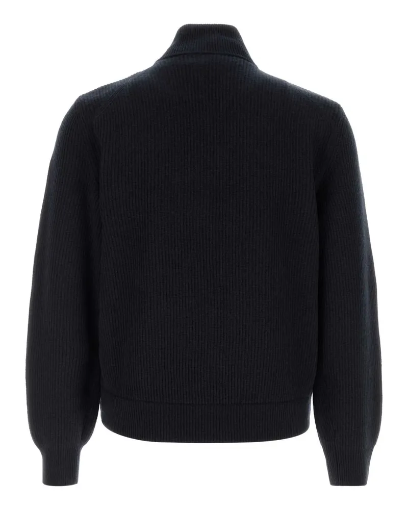 Moncler Quilted Wool-Blend Jacket — Navy Navy