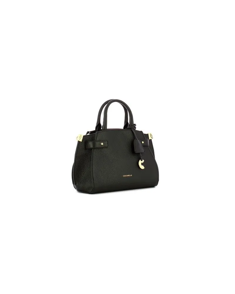 Coccinelle Women's Handbag Black Cow Leather Bags - Handbags Black