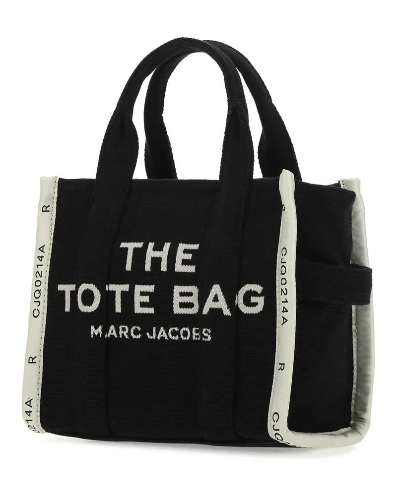 Marc Jacobs Women's Black Canvas The Tote Shopping Bag 001 Cotton + Polyester Borse A Mano Black