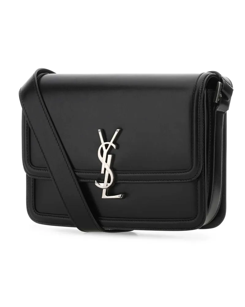 Saint Laurent 7110390sx0e 1000 Black Calf Skin Borse A Tracolla Bag Black