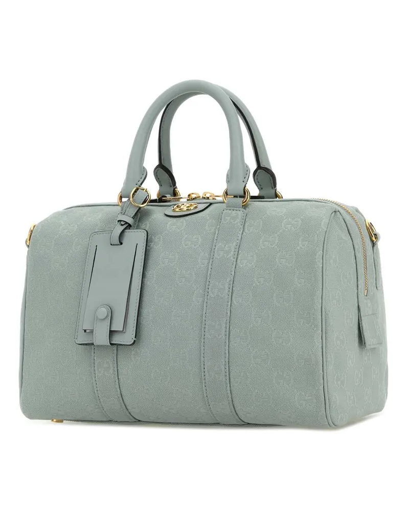 Gucci Women's Pastel Light Blue Canvas Medium Ophidia Handbag Frozenicefrozenic Borse A Mano Bag Green