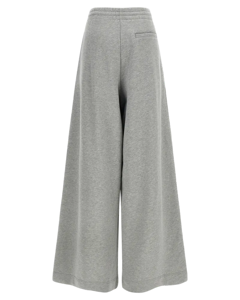Dries van Noten Women's Gray Cotton Casual Pants Gray