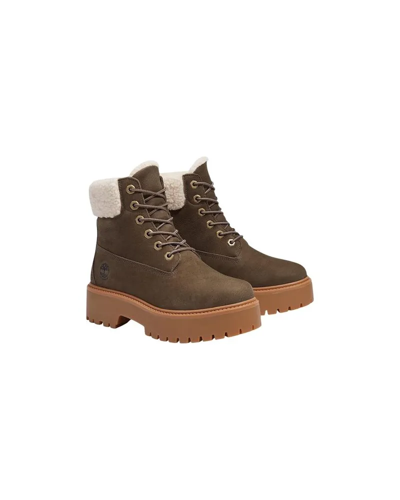 Timberland Recycled Leather Lace-Up Boot — Brown Brown