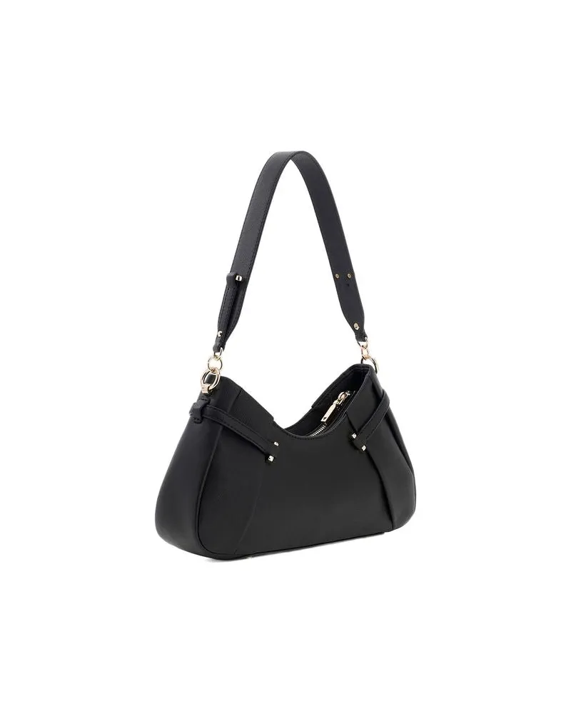 Guess Women's Shoulder Bag Black Polyurethane - Shoulder-Bags Black