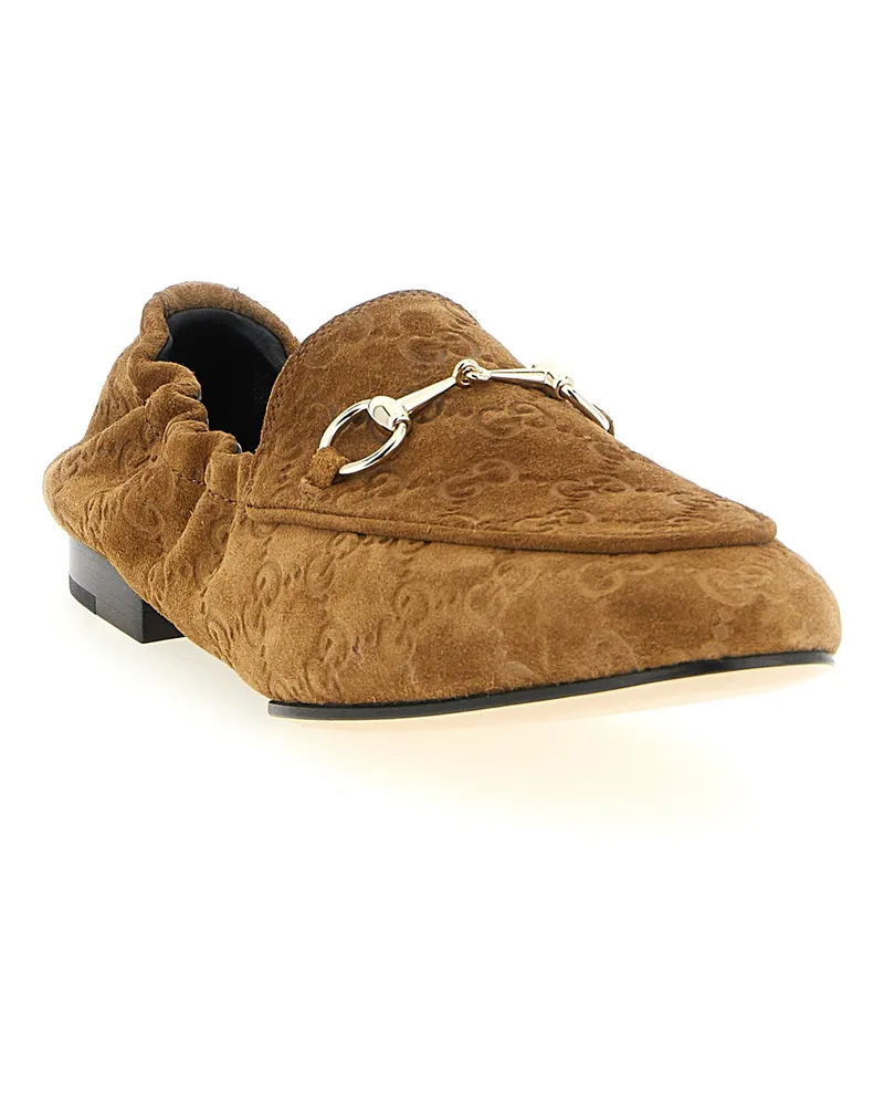 Gucci Suede Loafers — Tan Tan