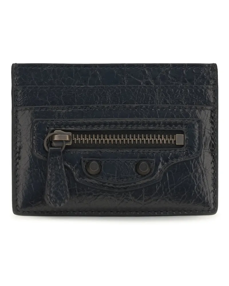 Balenciaga Women's Card Holder Le City Black Lambskin Wallets & Purses Black