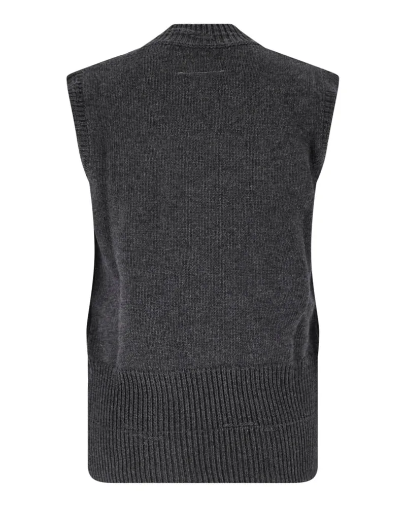 Maison Margiela Women Sweaters Grey Wool Gray