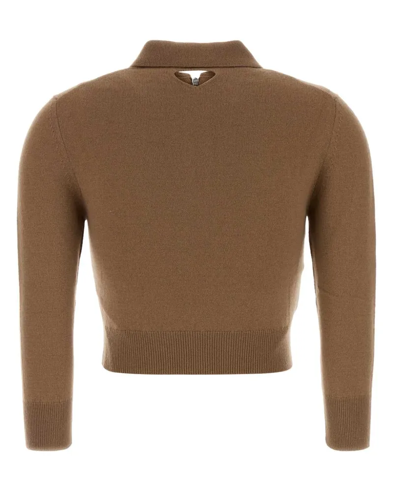 Prada Women's Camel Cashmere Sweater Cammello Maglieria Beige