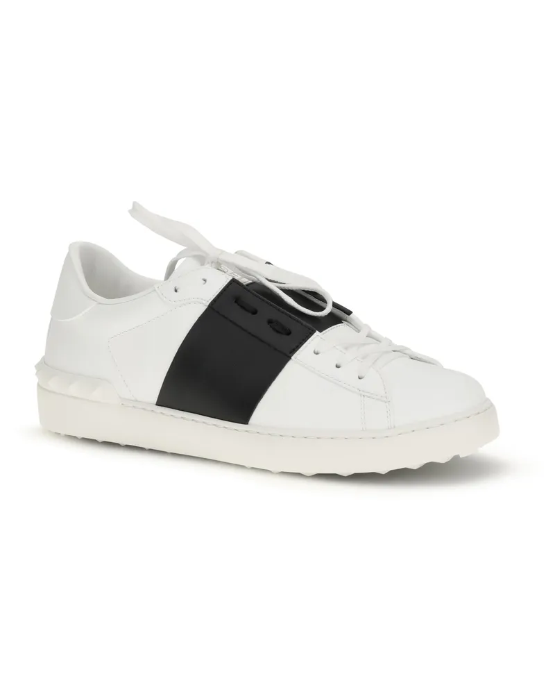 Valentino Garavani Men's Open Sneakers Bianco-Nero-Bianco Bianco/nero/bianco White
