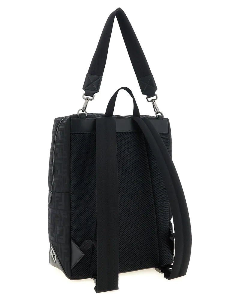 Fendi Men's Black Polyamide Backpack Black