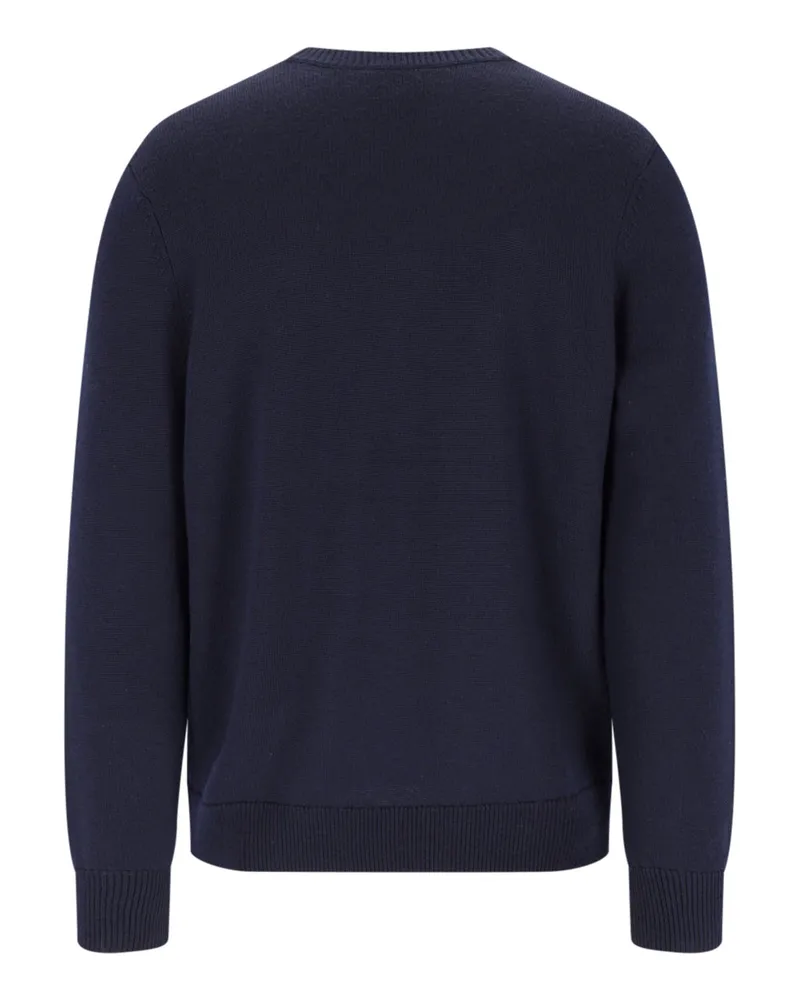 A.P.C. Men's  Sweaters Blue Virgin Wool Navy