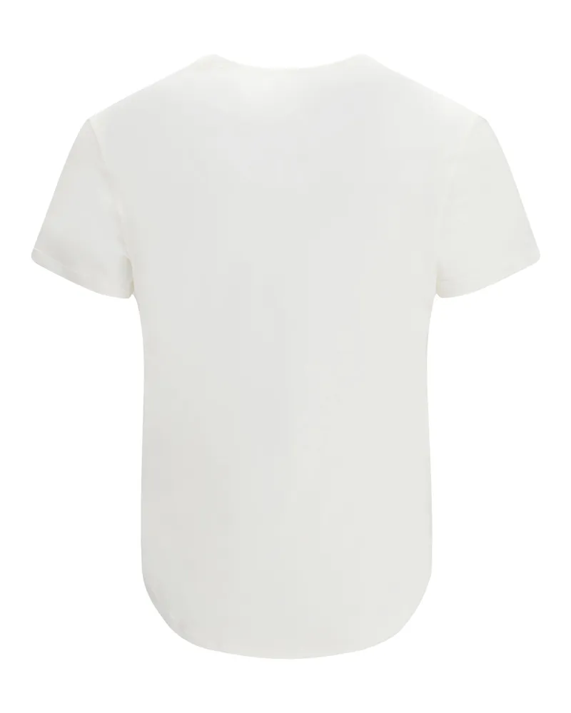 Fendi Graphic Print Jersey T-Shirt — White 
