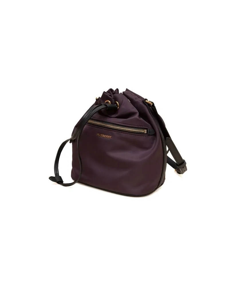 Burberry Nylon Bucket Bag — Purple Purple