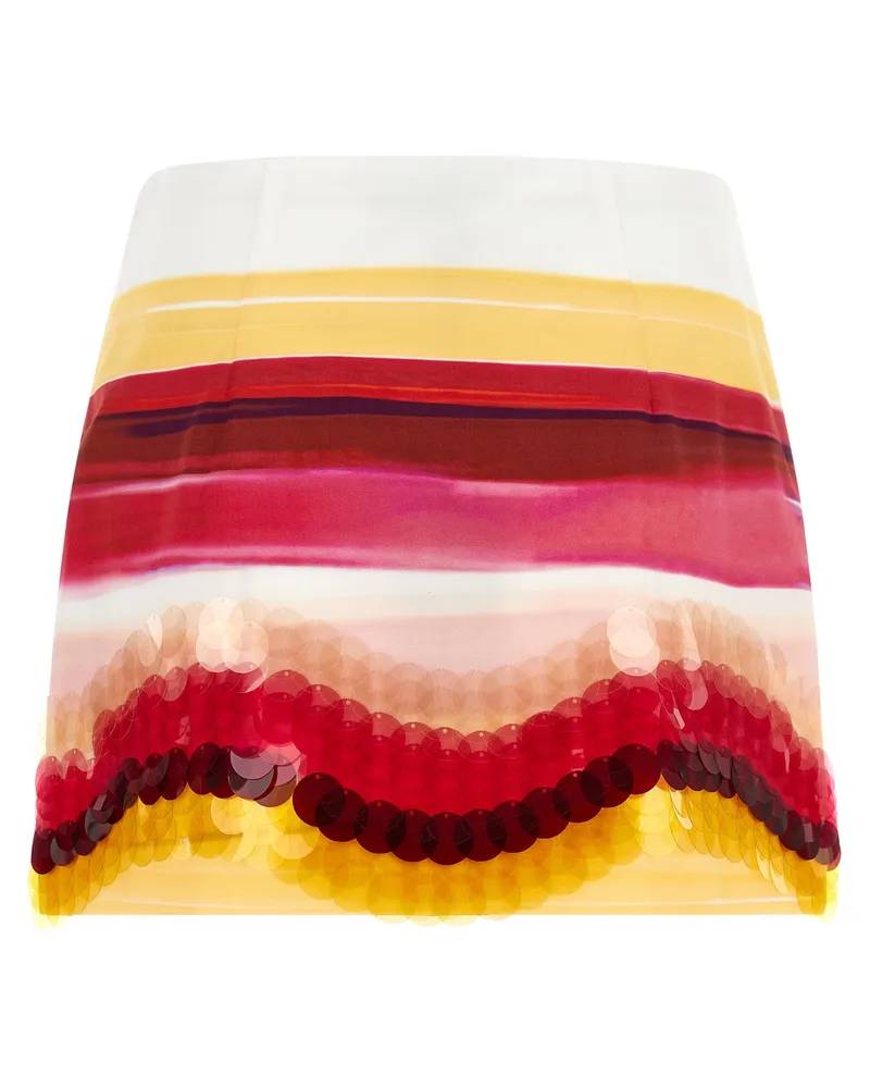 Fendi Women's Multicolor Cotton Long Skirt Multicolor