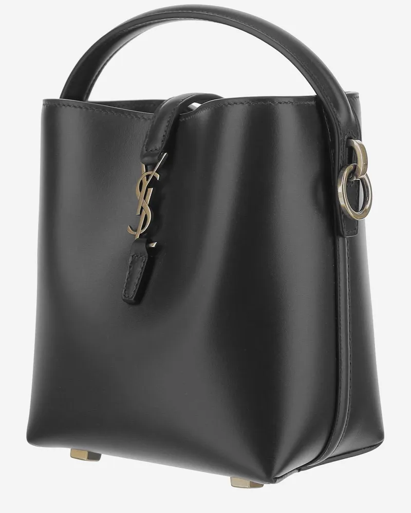 Saint Laurent Women's Shoulder Bag Le 37 Mini Black Calfskin Black