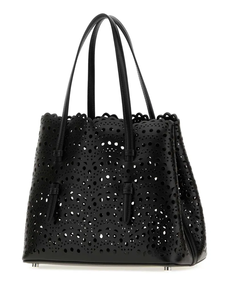Alaïa Women's Black Leather Mina 25 Handbag Noir Borse A Mano Bag Black