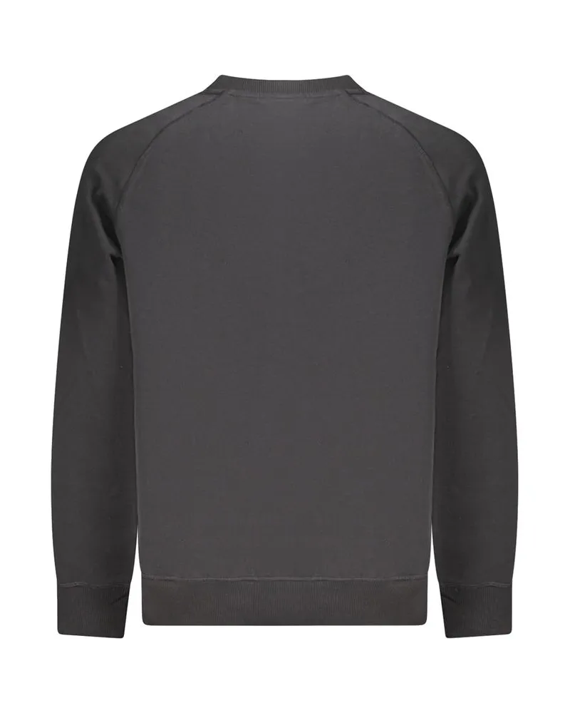 Timberland Logo-Embroidered Cotton Sweatshirt — Black Black