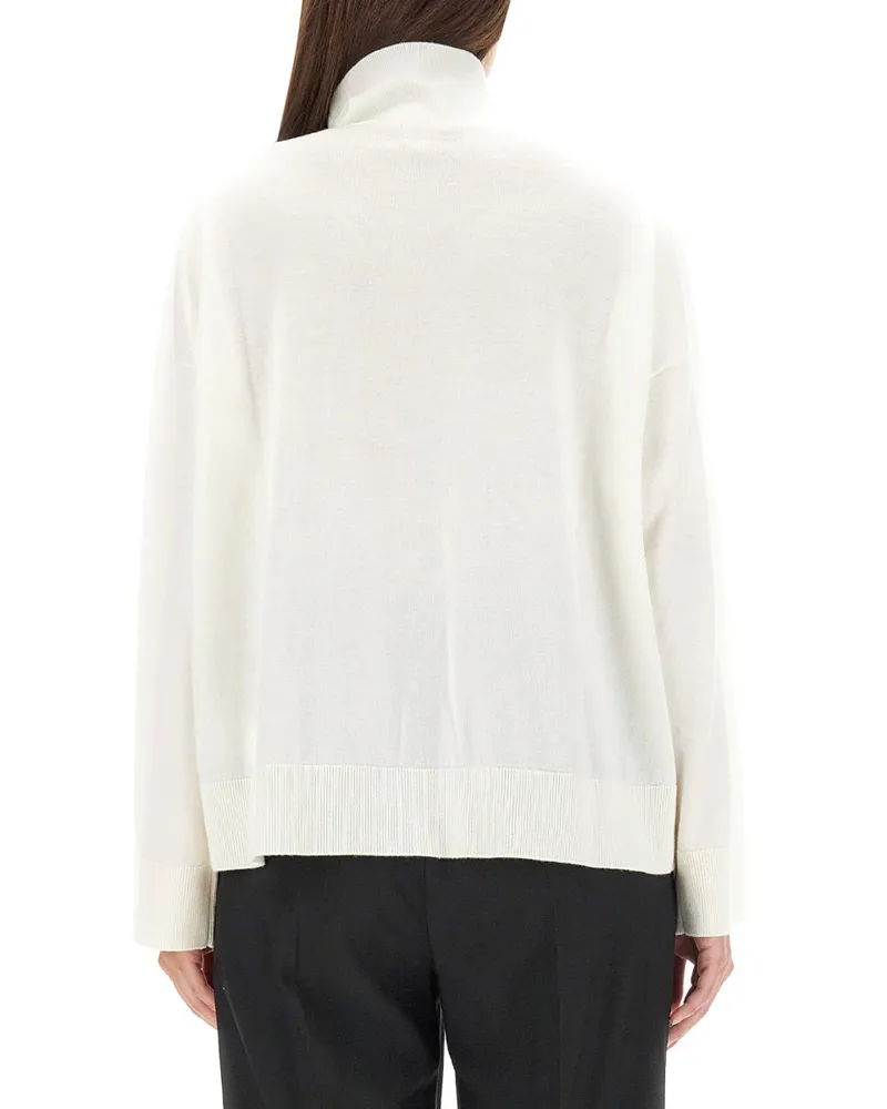 Bottega Veneta Wool Turtleneck Sweater — Ivory Ivory