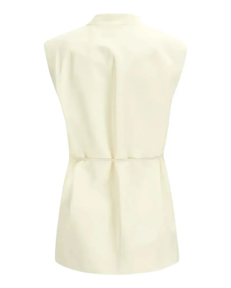 Fabiana Filippi Women's Belted Jacket Ss26 W Cream
