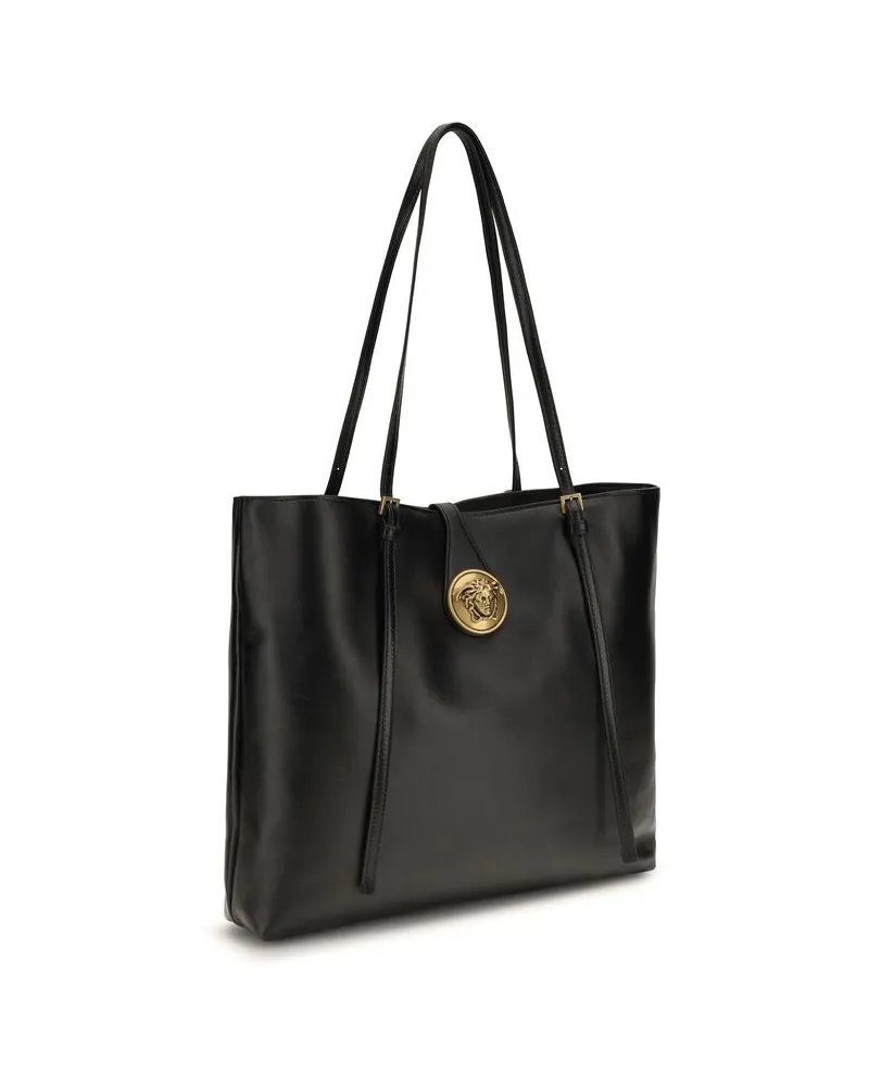 Versace Medusa Tote Bag — Black Black