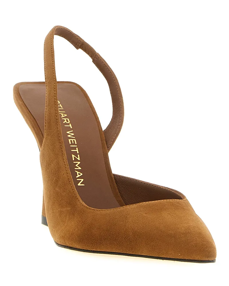 Stuart Weitzman Women's Vinnie Dorsay Heel Brown Brown