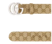 Men's Gg Fabric Belt Beige