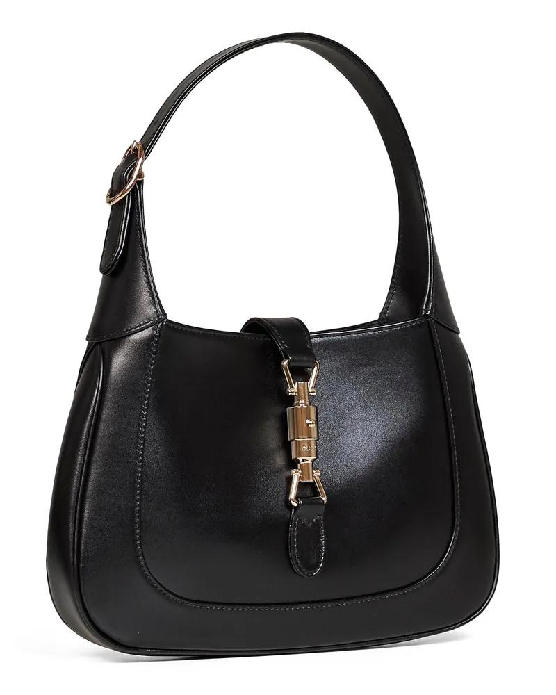 Gucci Women's Shoulder Bag Jackie Black Lambskin Black