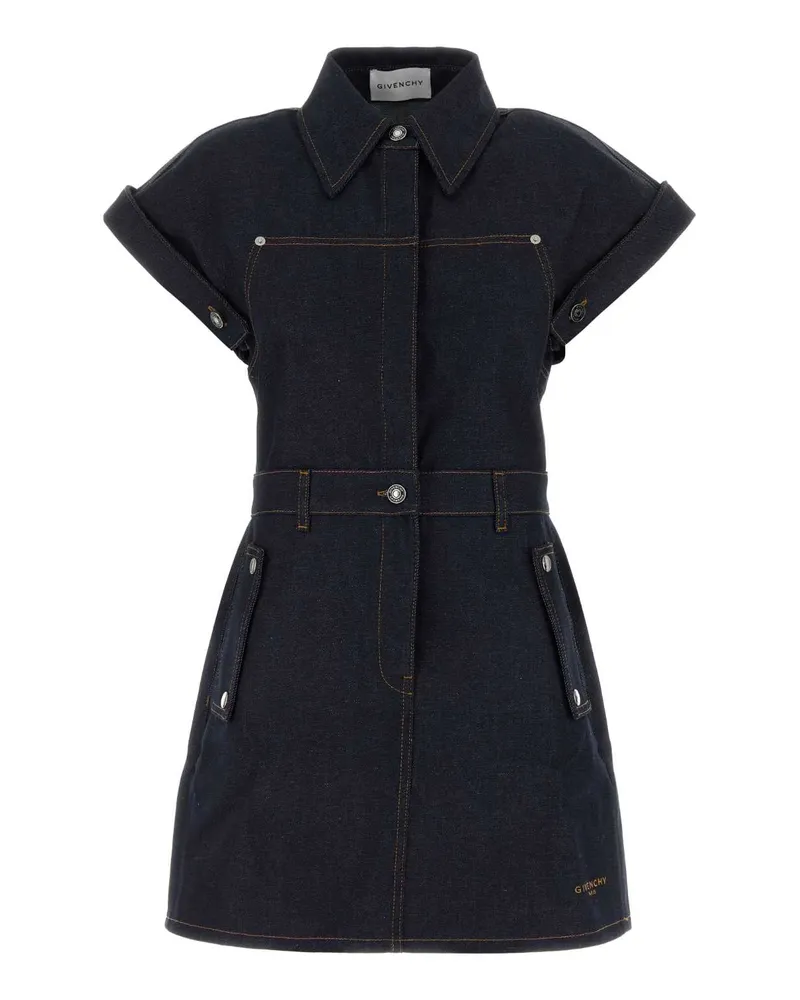 Givenchy Denim Mini Dress — Navy Navy