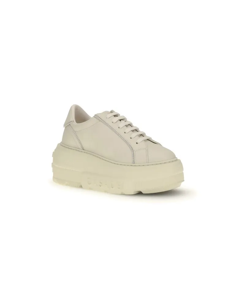 Casadei Women's White Rubber Chunky Sneakers White