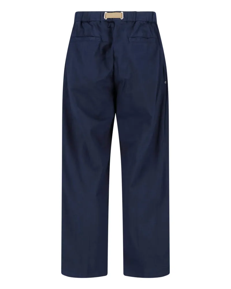 PLAN C Men's Trousers Blue Cotton ; Elastane Navy