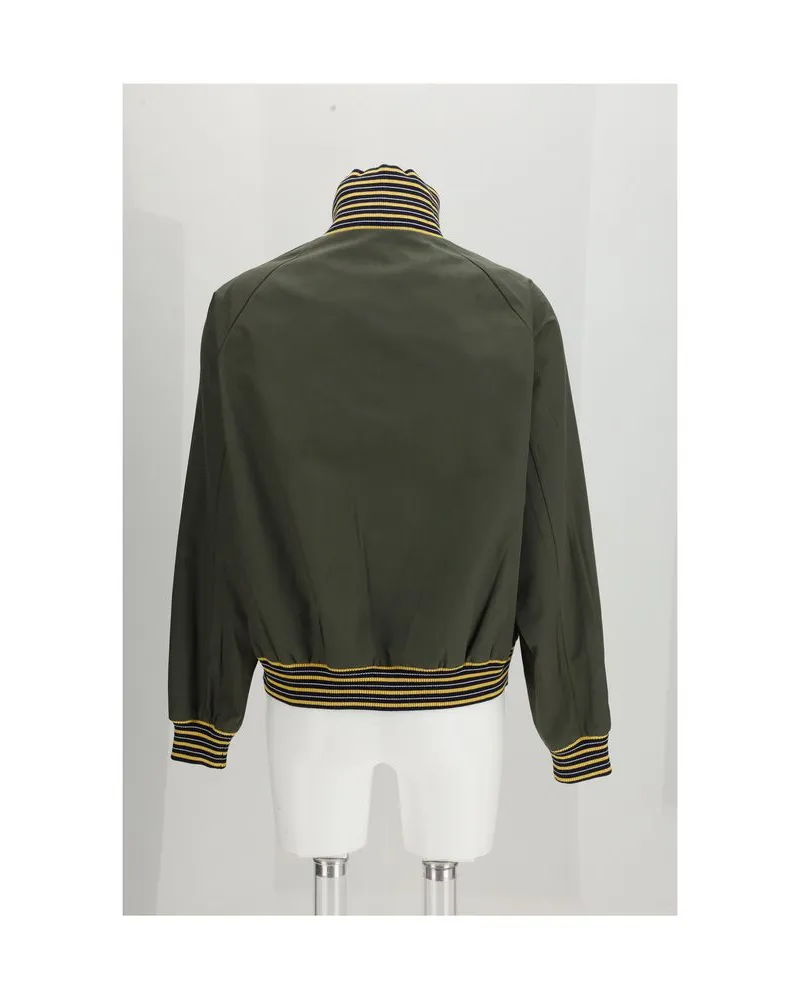 Prada Women Bicolor Polyester Bomber Clothing Green
