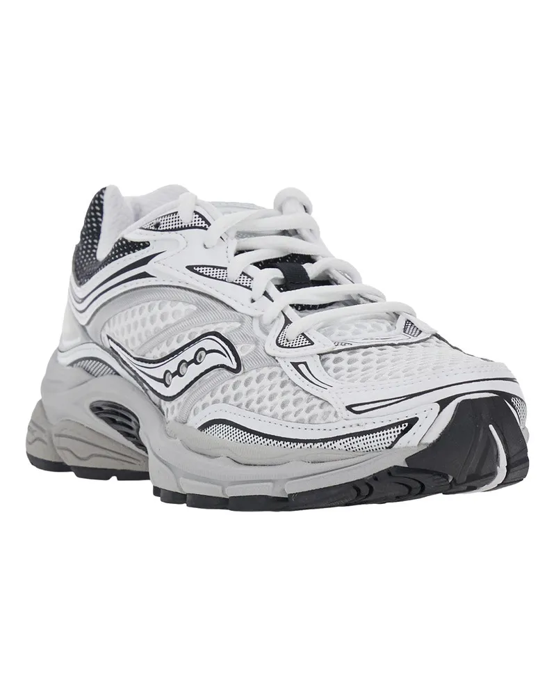 Saucony Unisex Sneakers Progrid Omni 9 Og White Leather & Mesh Trainers White