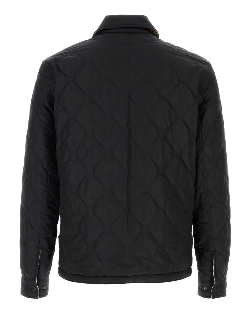 Burberry Men Black Nylon Reversible Jacket Giubbini Black