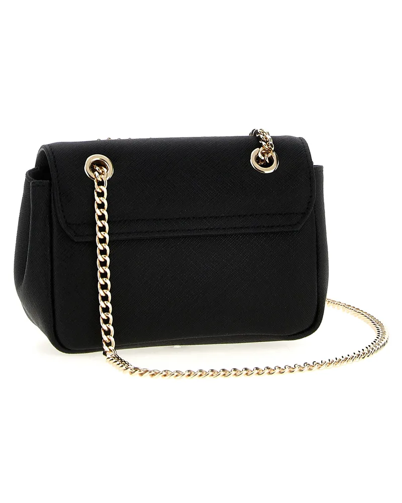 Vivienne Westwood Saffiano Leather Shoulder Bag — Black Black