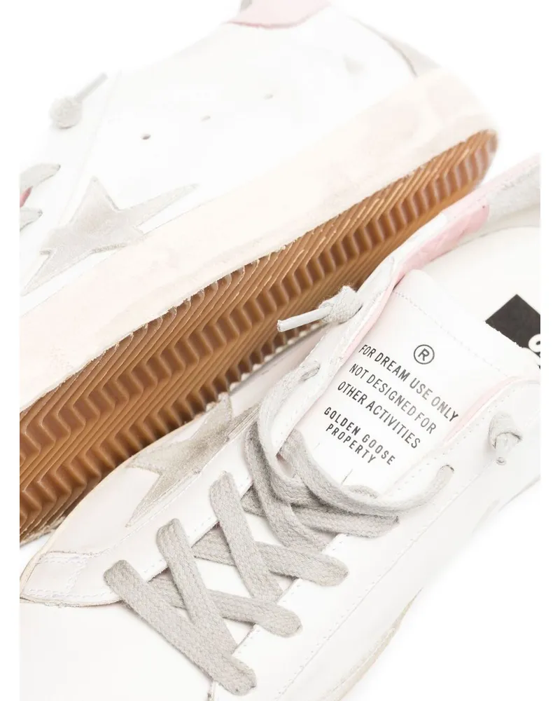Golden Goose Women's Sneakers Super Star White Leather Cow Trainers White
