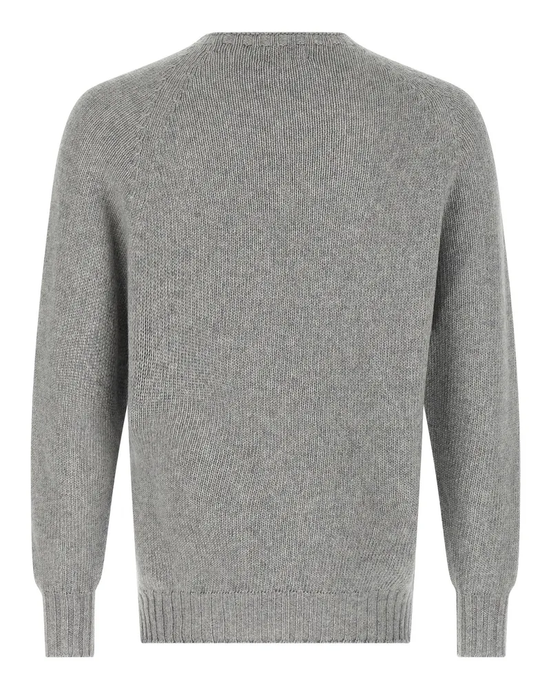 MA'RY'YA Cashmere Blend Crewneck Sweater — Grey Gray